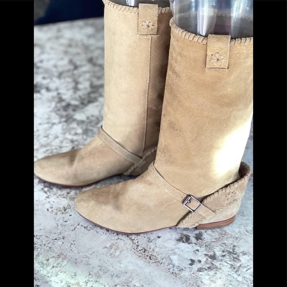 Jack Rogers Calf High Suede Boots Western Size 6